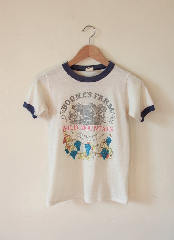 Unisex Vintage Boone's Farm Ringer T-Shirt Size SM/XS