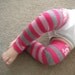 Baby Legwarmers Hot Pink, Sparkle Pink, and Gray Stripes w/Girly Skulls READY TO SHIP