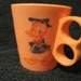 SALE 1/3 Off Vintage 1960s Mickey Mouse and Donald Duck Kids Plastic Drinking Mug Now Only 2 USD