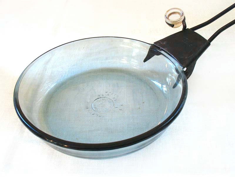 Vintage Pyrex Flameware Frying Pan Skillet w/ Removable Handle