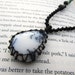 RESERVED- Dendrite (Tree) Agate Necklace with Turquoise and Howlite - stone to deepen CONNECTION with EARTH