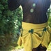 Small Mini Lime Green Silky Pin-Up Skirt