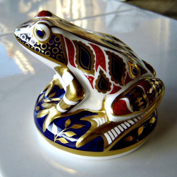 royal crown derby imari frog