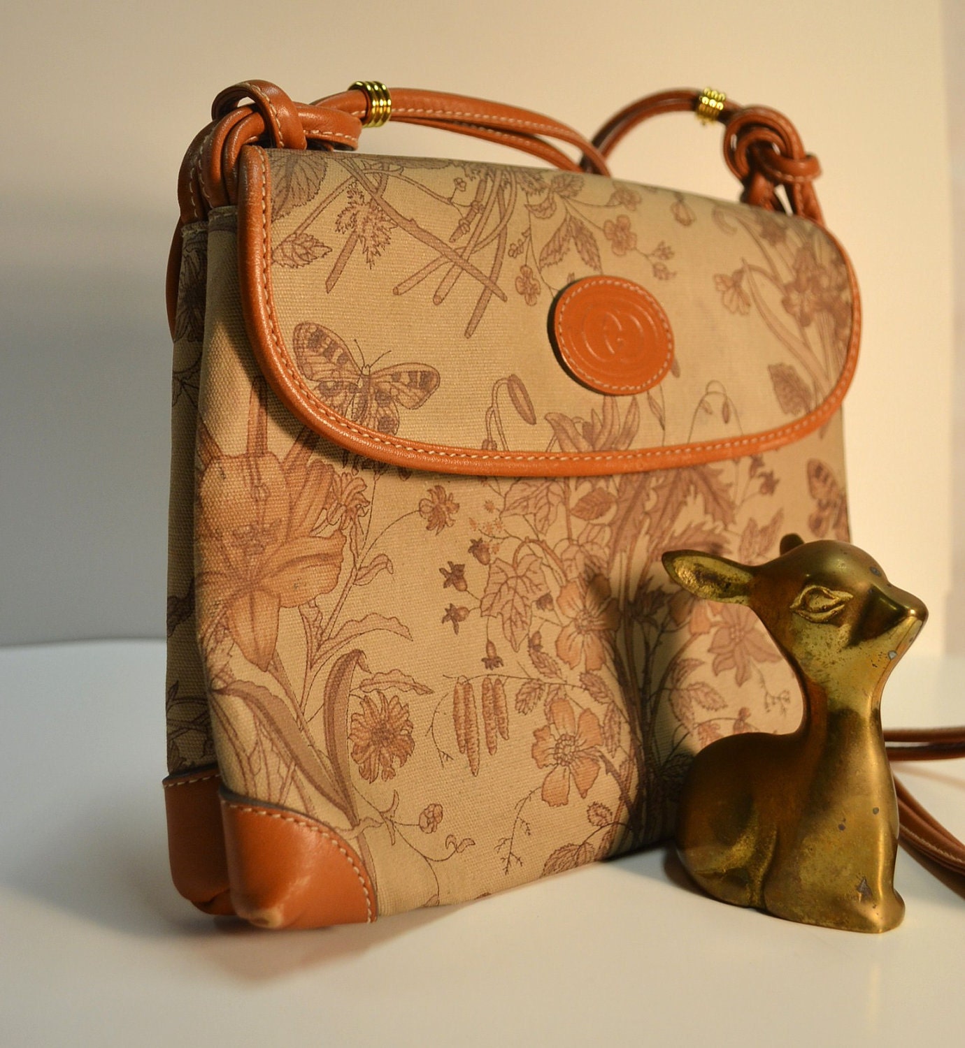 Authentic Vintage Gucci bag purse / Gucci Flora Floral gucci
