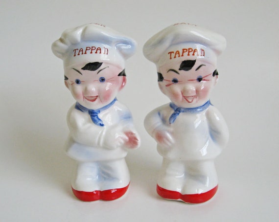 Tappan Chef Salt & Pepper Shakers Vintage Advertising