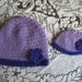 Matching Crocheted Hats for 18" American Girl Dolls - also fits Bitty Baby - and Girls