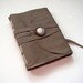 Mineral Grey Leather Journal-Handmade