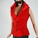 Sleeveless Blouse in Red