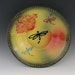 Bohemian Dragonfly Serving Bowl - yellow, black and red