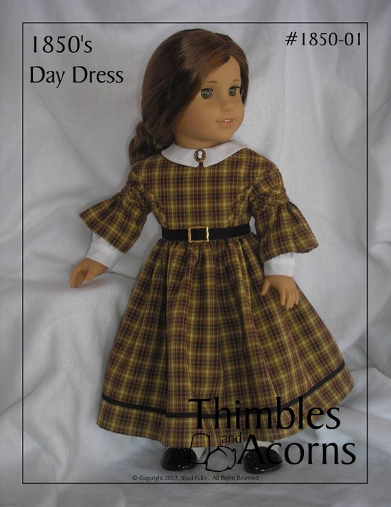 smocked girl dress for american pattern doll Doll Girl Shirred Sleeves inch 18 for American with or Dress Smocked