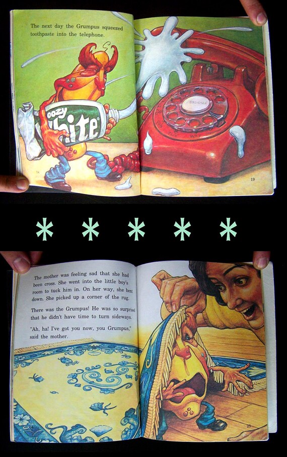 Kid's Book The Grumpus Under the Rug 1981