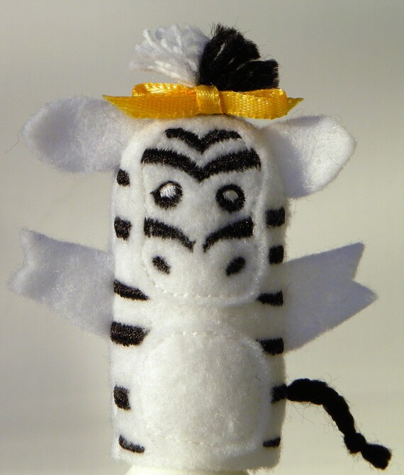 Mrs. Zebra Finger Puppet Direct Checkout