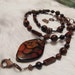 Black and Brown Obsidian and Agate Necklace - CLEARANCE SALE - on sale now - valued at 24.50