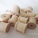 Mini Wooden Spools, 1/2" x 1/2" Perfect for Twine, Thread, Crafting, and More - 20 Count (w-2502)