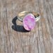 Pink Moonstone Sterling Silver Ring Any Size