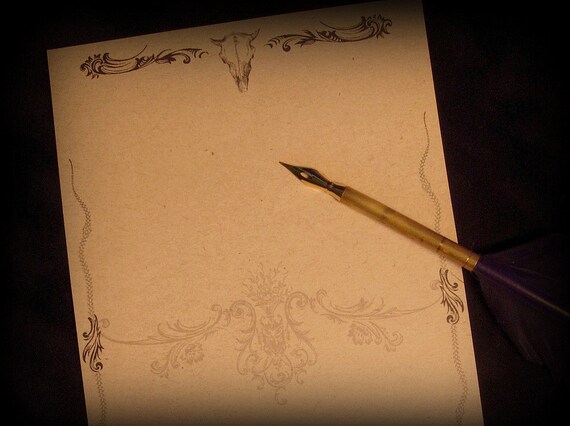 Victorian writing paper