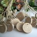 Wooden Tags - 30 Red Cherry Wood Gift Tags for Weddings, Artists, Craftsmen, Woodburning, Gifts