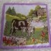 Vintage Childs Cow Hanky Nice Colors Mint Condition