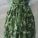 Adorable Green Cotton 1950s Bouffant Sundress