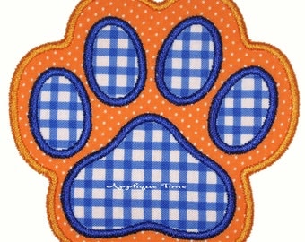 Instant Download Paw Print Machine Embroidery Applique Design 4x4, 5x7 and 6x10