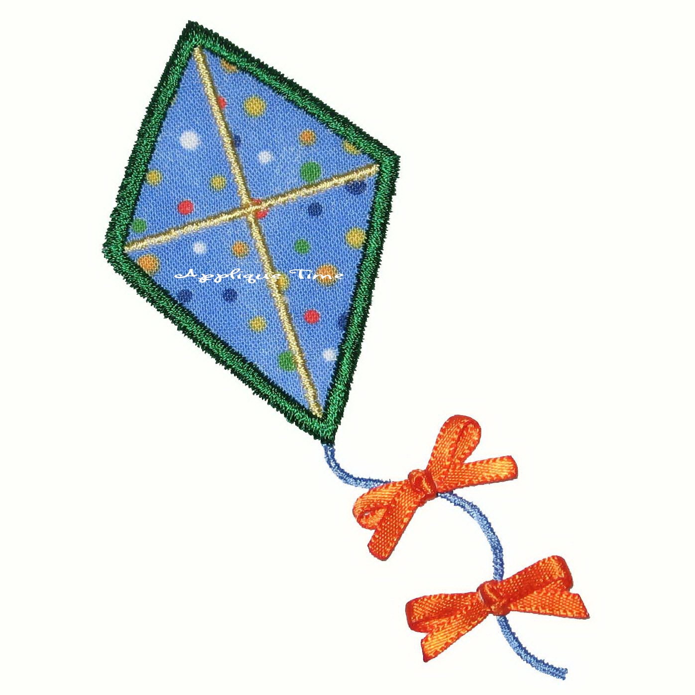 Instant Download Kite Machine Embroidery Applique Design 4x4, 5x7 and