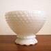 Hobnail Milk Glass Planter