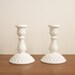 Fenton Hobnail Candle Holders, Candlesticks, Milk Glass