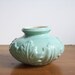 Aqua Ceramic Vase, Vintage Pottery