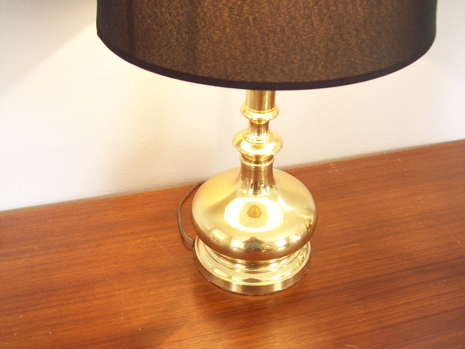 Hollywood Regency Lamp Vintage Brass