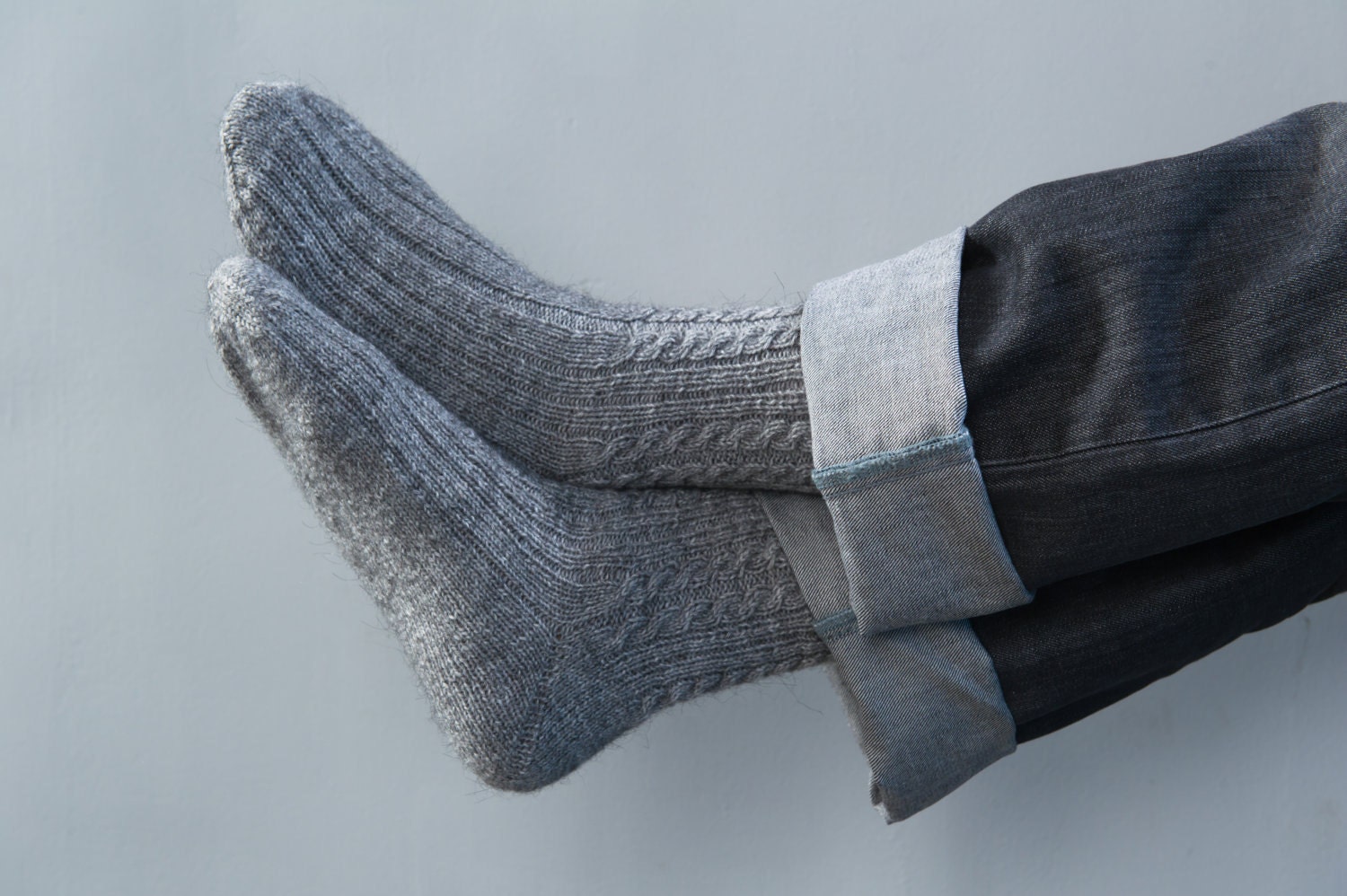 Hand knit socks Mens knit socks Wool knit socks Hand by SockClub