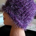 Handmade Knitted Hat Dark Purple, Warm Winter Hat Womens, ON SALE 4 HOLIDAYS