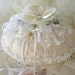 ringbearer pillow lace wedding pillow bridal ring pillow vintage lace Swarovski crystals