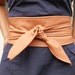 Wide Caramel Leather belt, Handmade Waist Cincher