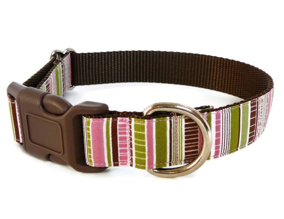 Cute Dog Collar So Pretty for Girls in Pink Brown by CutePetGear