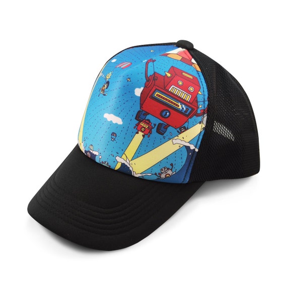 Sale! Fu-design ROBOT 99 Adjustable Trucker Hat