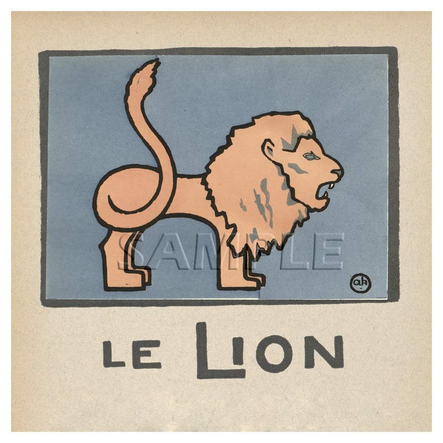 Elephant L'Elephant Vintage French Print 11 x 15