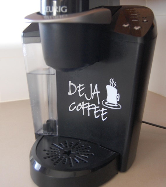 Decorative Vinyl Decals for your Keurig or Any Full-Size