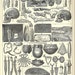 Vintage PREHISTORY poster - French Dictionary Illustration 1904