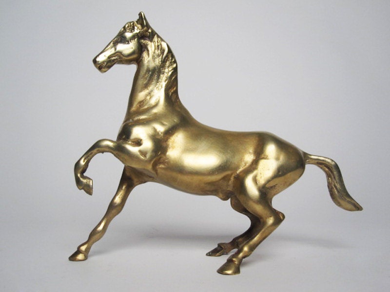 Vintage Brass Horse