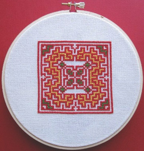 Download Hmong Inspired Cross Stitch Border Collection 1 PDF pattern