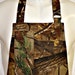 Apron Mans, Woodland Camoflage in Brown & Black, Fun BBQ Grill Picnic Camping Unique Kitchen Gift