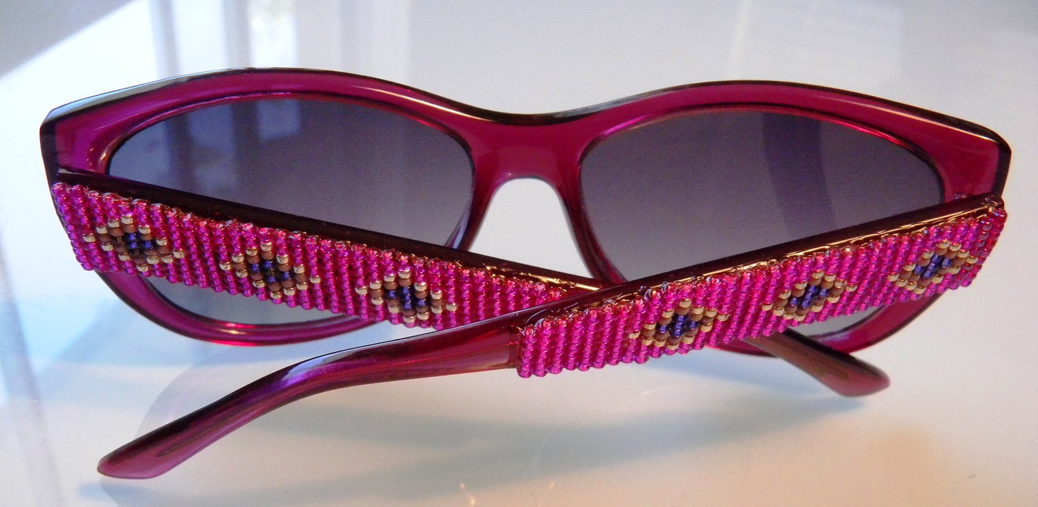 Native American Beaded Sunglasses by SheLahNanabahDesigns on Etsy