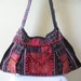 Extra large Hmong Ethnic Embroidered Sling Messenger Tote Bag