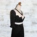 Sold --- Vintage ANNA SUI Sheer Lace Batik Print Dress XS
