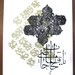 Poetic Arabic Calligraphy Hand Printed Silkscreen // Golden Olive and Black ink // Inspirational Quote