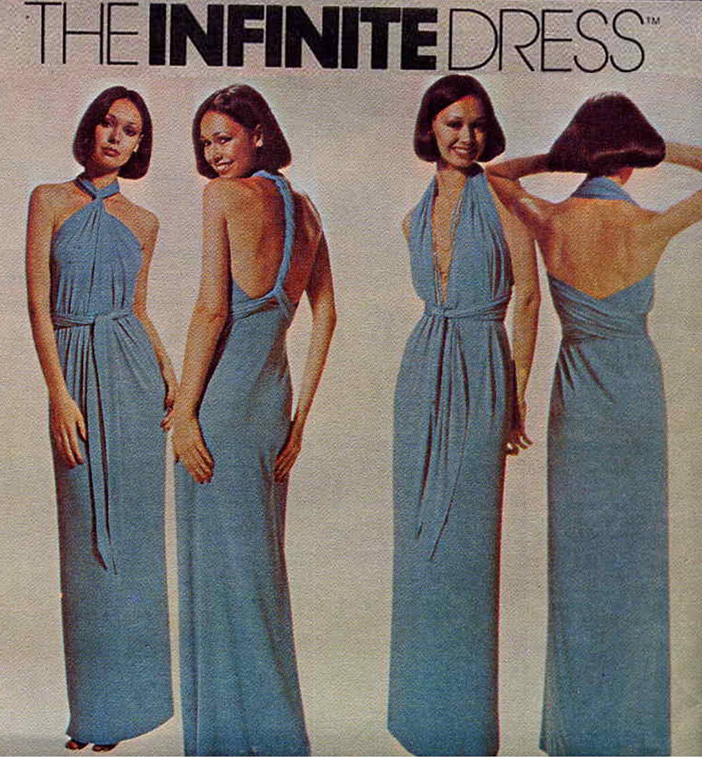 Disco 70s Multi Wrap Infinite Dress Vintage Sewing Pattern