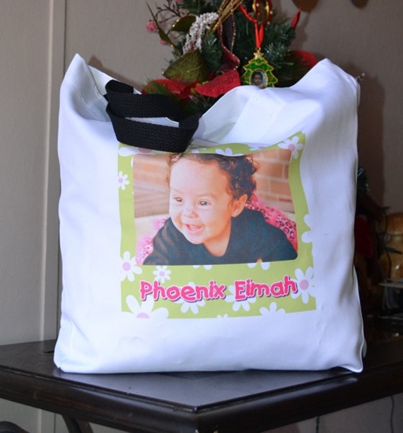 Personalized Tote Bag -baby bag, monogrammed bag, beach bag, custom ...
