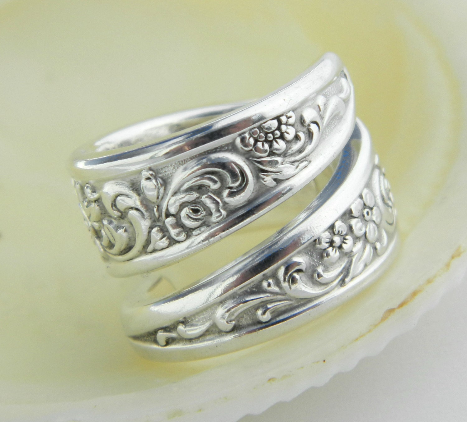 Silver Spoon Ring Tangier 1969 SPOON RING Silverware