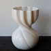 Hull Pottery Art Vase, Matte White "Medley", Rare Vintage Mid Century Decor