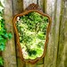 Vintage Wall Mirror in Regency Style with Frame